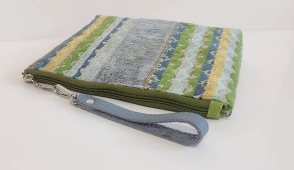 İTALYAN CLUTCH BLUE BAG - Resim 5