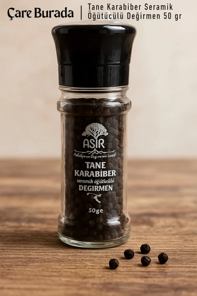 Asır - Tane Karabiber Seramik Öğütücülü Değirmen 50 gr ürün görseli 1