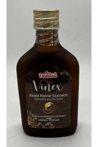 Reishi Mantar Ekstraktlı Bitkisel Karışımlı Sirke 200 ML ürün görseli 1