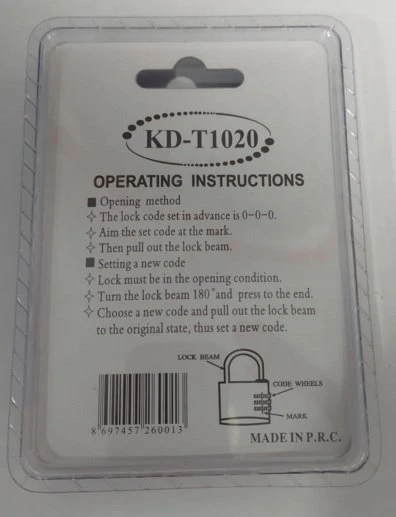 Three Cırcle 3 Basmaklı Şifreli Asma Kilit 20 Mm - Resim 2