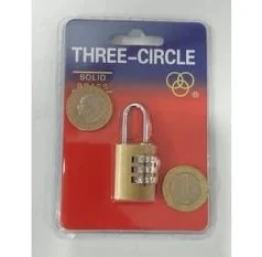 Three Cırcle 3 Basmaklı Şifreli Asma Kilit 20 Mm ürün görseli 1