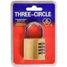 Three Cırcle 4 Basmaklı Şifreli Asma Kilit 50 Mm - Resim 3