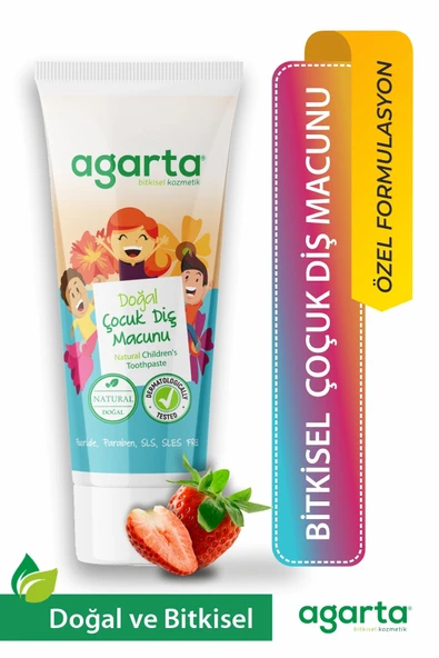 Agarta Doğal Çocuk Florürsüz Beyazlatıcı Diş Macunu 75 ml ürün görseli 1
