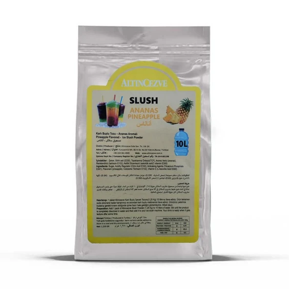 Ice Slush Karlı Buzlu Karlama Tozu Buzlaş | Ananas 1.250 Gr - 10 L ürün görseli 1