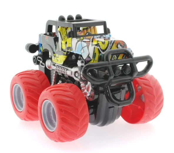 TOYZ DÜKKANIM Die Cast Off Road Dev Kırmızı Teker Araba Kız Erkek Çocuk Oyuncak Eğitici Oyuncaklar ürün görseli 1