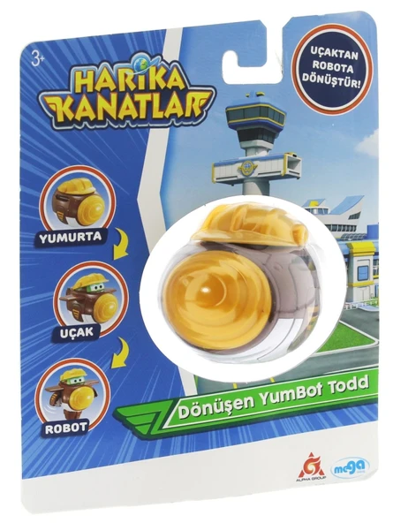 TOYZ DÜKKANIM Harika kanatlar Dönüşen Tekli Figür YumBot Todd Kız Erkek Çocuk Oyuncak Eğitici Oyuncaklar ürün görseli 1