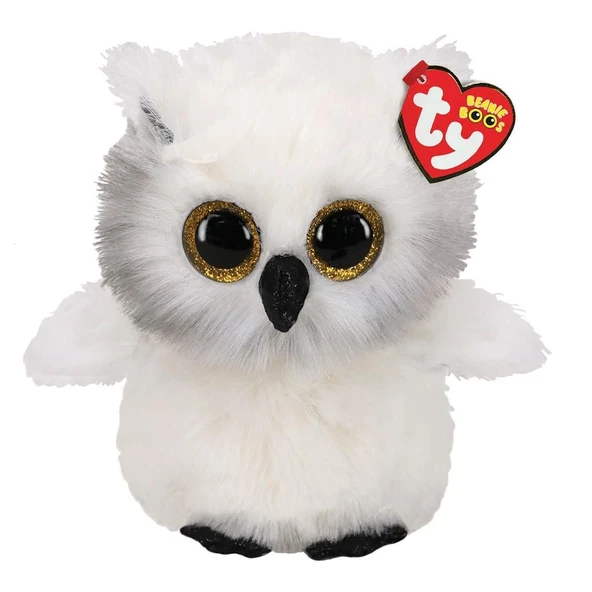 TOYZ DÜKKANIM TY Beanie Boos Peluş Kar Baykuşu-Austin 21cm Kız Erkek Çocuk Oyuncak Eğitici Oyuncaklar ürün görseli 1