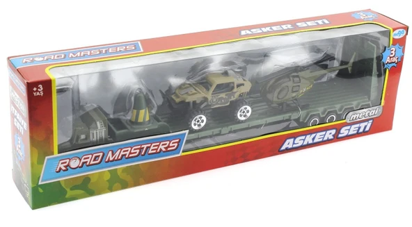 TOYZ DÜKKANIM Tır Arazi Aracı ve Helikopterli Metal Askeri Araç Seti Kız Erkek Çocuk Oyuncak Eğitici Oyuncaklar ürün görseli 1
