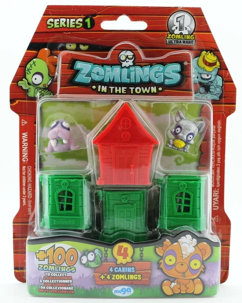 TOYZ DÜKKANIM Zomlings 4'Lü Paket Seri 1 Kırmızı Evli P00972 Kız Erkek Çocuk Oyuncak Eğitici Oyuncaklar ürün görseli 1