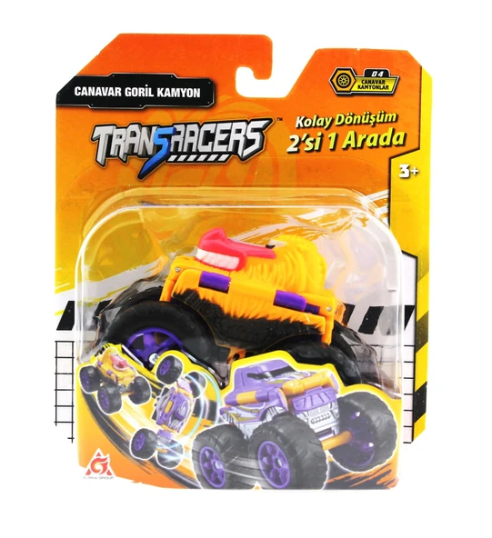 TOYZ DÜKKANIM Transracers Dönüşen Araçlar Canavar Goril / Kamyon Kız Erkek Çocuk Oyuncak Eğitici Oyuncaklar ürün görseli 1