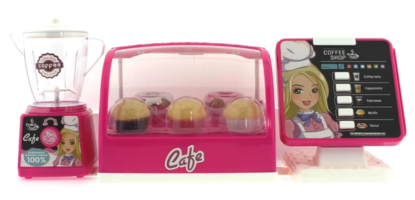 TOYZ DÜKKANIM Sesli Işıklı Pasta ve Kahve Dükkanı Kız Erkek Çocuk Oyuncak Eğitici Oyuncaklar ürün görseli 1