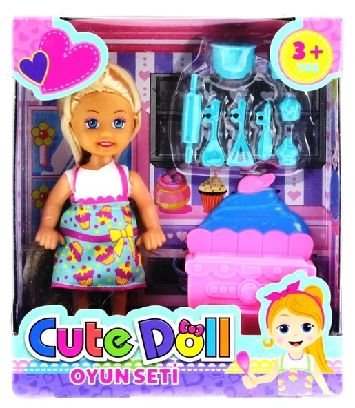 TOYZ DÜKKANIM Cute Doll Mini Bebek Mutfak Oyun Seti Kız Erkek Çocuk Oyuncak Eğitici Oyuncaklar ürün görseli 1