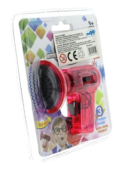TOYZ DÜKKANIM Ses Değiştirici Mini Pembe Megafon Kız Erkek Çocuk Oyuncak Eğitici Oyuncaklar ürün görseli 1