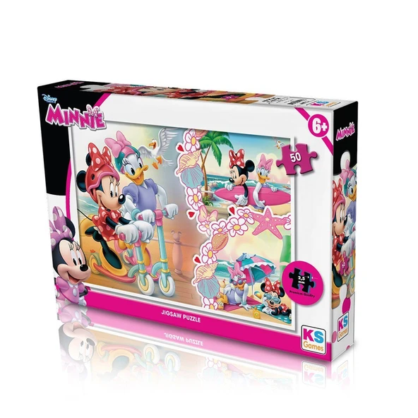 TOYZ DÜKKANIM MIN709 KS Minnie / 50 Parça Puzzle Kız Erkek Çocuk Oyuncak Eğitici Oyuncaklar ürün görseli 1