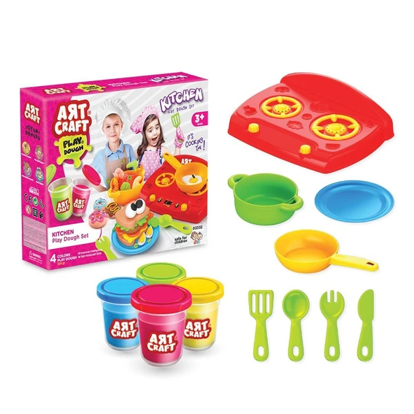 TOYZ DÜKKANIM 03332 Dede, Mutfak Hamur Seti 224 gr Kız Erkek Çocuk Oyuncak Eğitici Oyuncaklar ürün görseli 1
