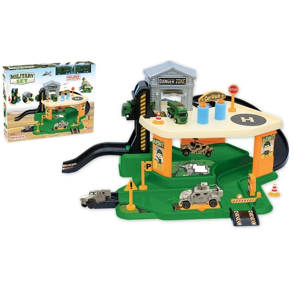 TOYZ DÜKKANIM 03340 Dede, Askeriye Garaj Seti Kız Erkek Çocuk Oyuncak Eğitici Oyuncaklar ürün görseli 1