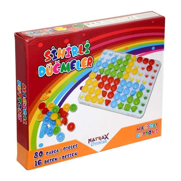 TOYZ DÜKKANIM 037 Matrax, Sihirli Düğmele - Magical Buttons Kız Erkek Çocuk Oyuncak Eğitici Oyuncaklar ürün görseli 1