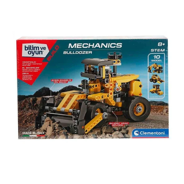 TOYZ DÜKKANIM 64958 Mekanik Laboratuvarı - Buldozer Kız Erkek Çocuk Oyuncak Eğitici Oyuncaklar ürün görseli 1