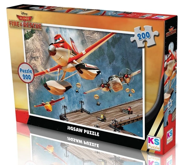 TOYZ DÜKKANIM KS Puzzle 200 Parça Planes Kız Erkek Çocuk Oyuncak Eğitici Oyuncaklar ürün görseli 1