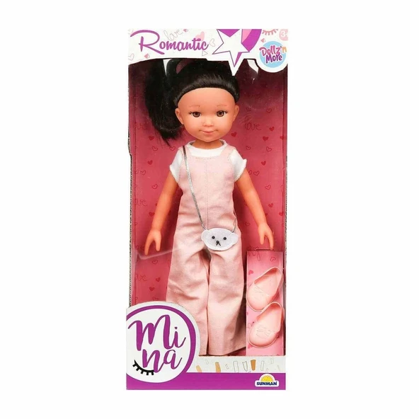 TOYZ DÜKKANIM 30051 Mina Romantic Bebek 35cm -Sunman Kız Erkek Çocuk Oyuncak Eğitici Oyuncaklar ürün görseli 1