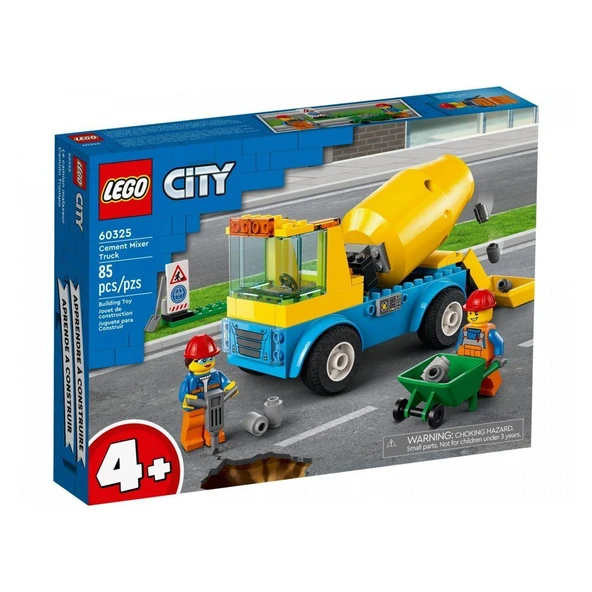 TOYZ DÜKKANIM 60325 LEGO® City - Beton Mikseri, 85 parça, +4 yaş Kız Erkek Çocuk Oyuncak Eğitici Oyuncaklar ürün görseli 1
