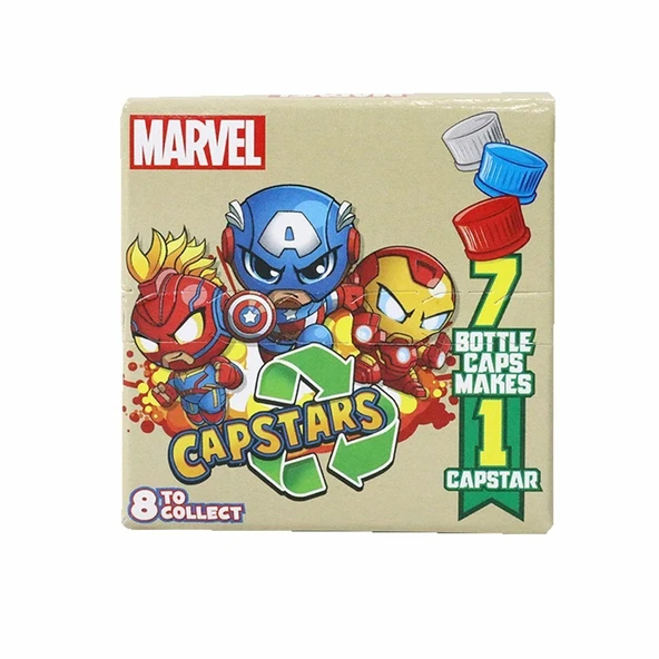 TOYZ DÜKKANIM CPM00000 Capstars Marvel Mini Kapsül CDU-21860 Kız Erkek Çocuk Oyuncak Eğitici Oyuncaklar ürün görseli 1