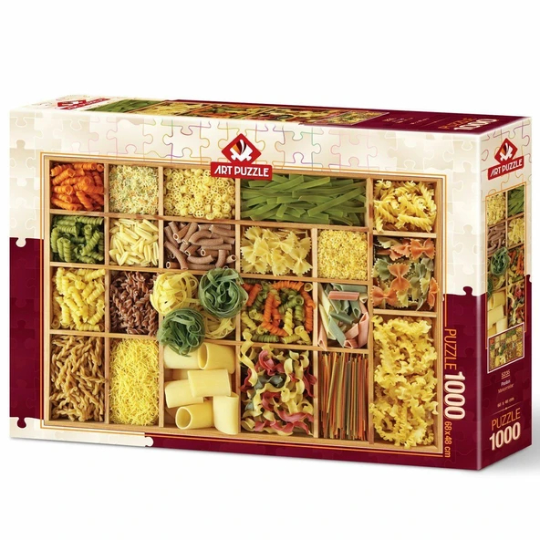 TOYZ DÜKKANIM 5235 Makarnalar 1000 Parça - Art Puzzle Kız Erkek Çocuk Oyuncak Eğitici Oyuncaklar ürün görseli 1