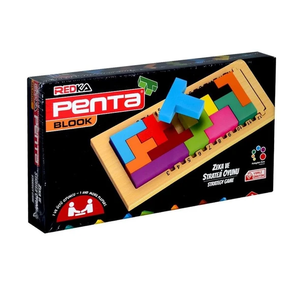 TOYZ DÜKKANIM Redka Penta Blook Ahşap Akıl Zeka Eğitici Oyuncak Kız Erkek Çocuk Oyuncak Eğitici Oyuncaklar ürün görseli 1