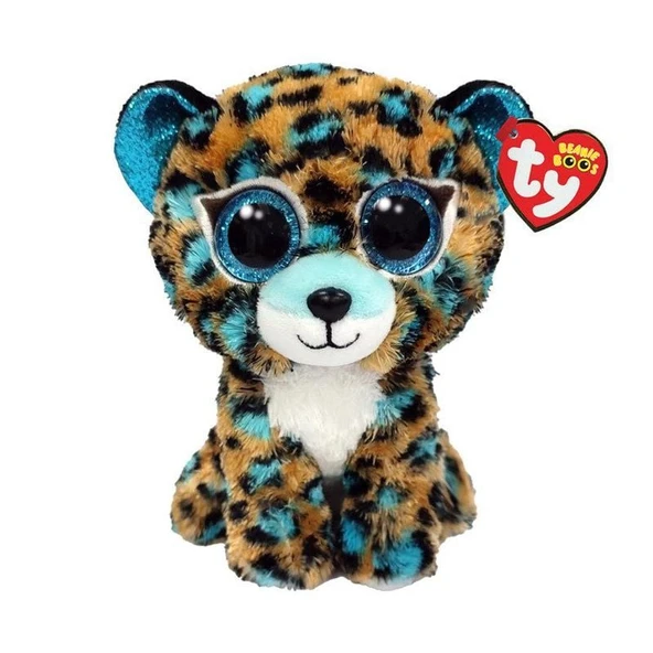 TOYZ DÜKKANIM Ty Beanie Boos Turkuaz Benekli Leopar Peluş Cobalt 15cm Kız Erkek Çocuk Oyuncak Eğitici Oyuncaklar ürün görseli 1