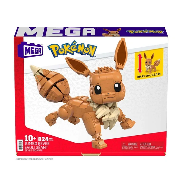 TOYZ DÜKKANIM GMD34 MEGA Pokemon - Jumbo Eevee Kız Erkek Çocuk Oyuncak Eğitici Oyuncaklar ürün görseli 1