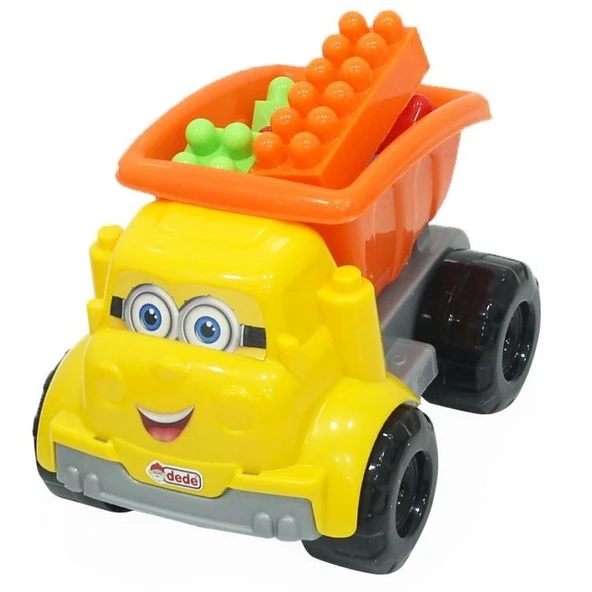 TOYZ DÜKKANIM Dede Damperli Kamyon Bloklu Kız Erkek Çocuk Oyuncak Eğitici Oyuncaklar ürün görseli 1