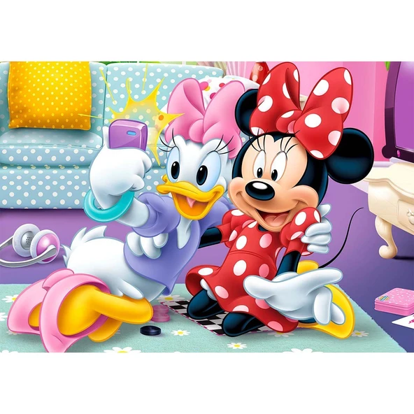 TOYZ DÜKKANIM 50 Parça Minnie Puzzle Kız Erkek Çocuk Oyuncak Eğitici Oyuncaklar ürün görseli 1