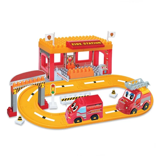TOYZ DÜKKANIM Dede İtfaiye Yol Seti 50 Parça Kız Erkek Çocuk Oyuncak Eğitici Oyuncaklar ürün görseli 1