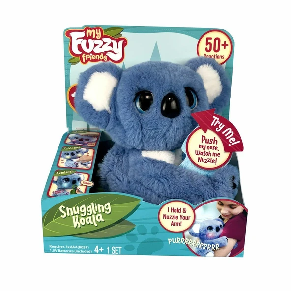 TOYZ DÜKKANIM MYN00101 My Fuzzie Friends Sesli ve Işıklı Koala 25cm - 18295 Kız Erkek Çocuk Oyuncak Eğitici Oyunca ürün görseli 1