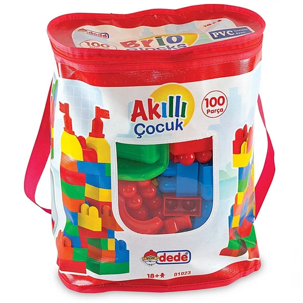 TOYZ DÜKKANIM Dede 100 Parça Bloklar Kız Erkek Çocuk Oyuncak Eğitici Oyuncaklar ürün görseli 1
