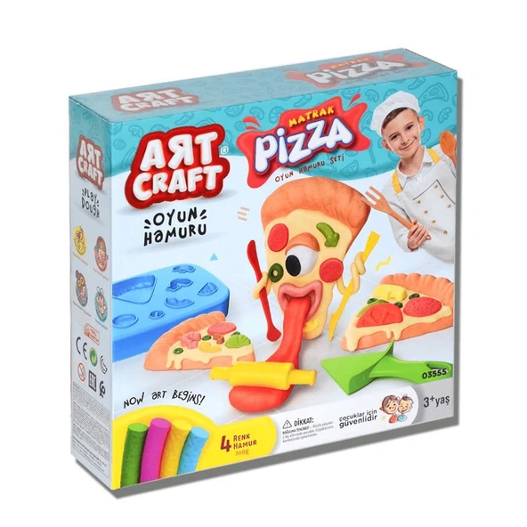 TOYZ DÜKKANIM Dede Pizza Oyun Hamuru Seti Kız Erkek Çocuk Oyuncak Eğitici Oyuncaklar ürün görseli 1