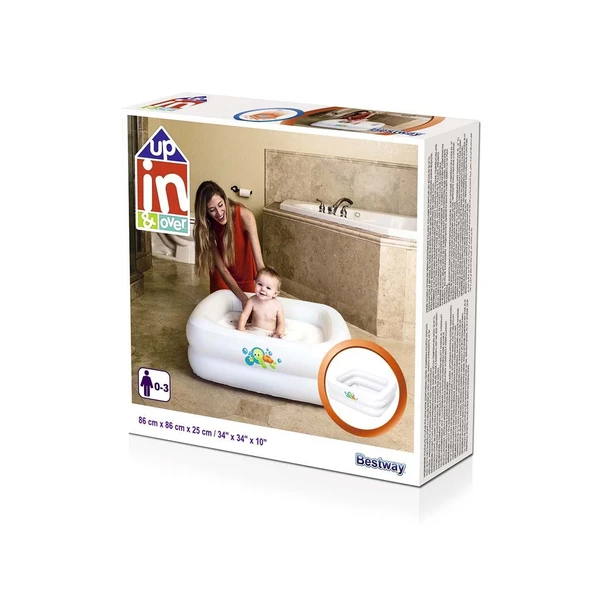 TOYZ DÜKKANIM Bestway Kare Bebek Havuzu - BW51116 Kız Erkek Çocuk Oyuncak Eğitici Oyuncaklar ürün görseli 1