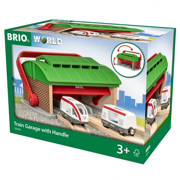 TOYZ DÜKKANIM Brio Taşınır Tren Garajı Kız Erkek Çocuk Oyuncak Eğitici Oyuncaklar ürün görseli 1