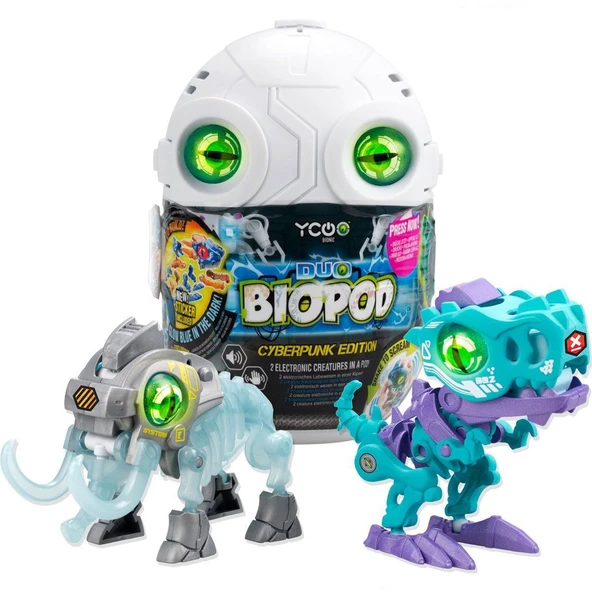 TOYZ DÜKKANIM Silverlit Biopod Cyberpunk İkili Dinozor Robot Kız Erkek Çocuk Oyuncak Eğitici Oyuncaklar ürün görseli 1