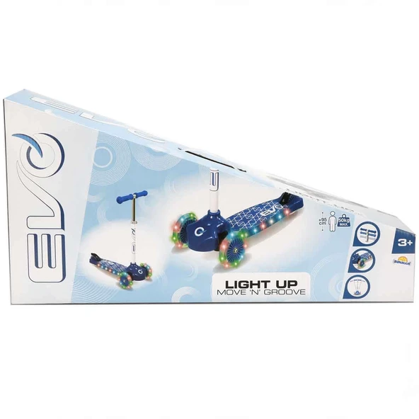TOYZ DÜKKANIM Evo Işıklı Move N Groove Mavi Üç Tekerlekli Scooter Kız Erkek Çocuk Oyuncak Eğitici Oyuncaklar ürün görseli 1