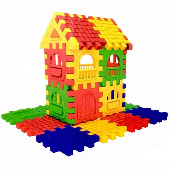 TOYZ DÜKKANIM Puzzle City 3D Yapı ve Tasarım Blokları 128 Parça Kız Erkek Çocuk Oyuncak Eğitici Oyuncaklar ürün görseli 1