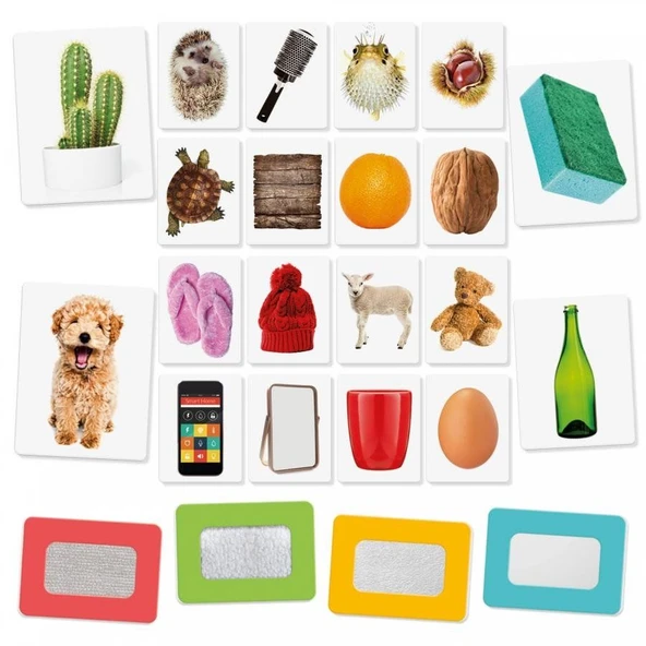 TOYZ DÜKKANIM Headu Flashcards Tactile Montessori MU23738 Kız Erkek Çocuk Oyuncak Eğitici Oyuncaklar ürün görseli 1