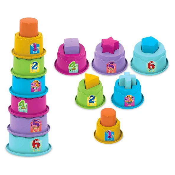 TOYZ DÜKKANIM Dede Silindir Kule Bultak Kız Erkek Çocuk Oyuncak Eğitici Oyuncaklar ürün görseli 1