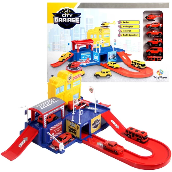 TOYZ DÜKKANIM City Garage Otopark Oyun Seti Kız Erkek Çocuk Oyuncak Eğitici Oyuncaklar ürün görseli 1