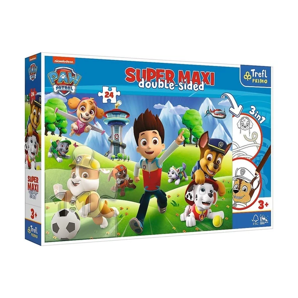TOYZ DÜKKANIM PUZZLE-41001 Super Maxi Paw Patrol 24 Parça Çocuk Puzzle Kız Erkek Çocuk Oyuncak Eğitici Oyuncaklar ürün görseli 1