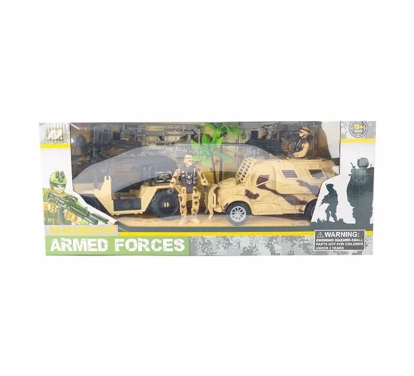 TOYZ DÜKKANIM Zırhlı Araç ve Jeepli Barış Gücü Askeri Set Kız Erkek Çocuk Oyuncak Eğitici Oyuncaklar ürün görseli 1