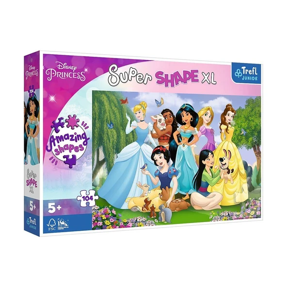 TOYZ DÜKKANIM PUZZLE-50019 Princess 104 Parça Çocuk Puzzle Kız Erkek Çocuk Oyuncak Eğitici Oyuncaklar ürün görseli 1