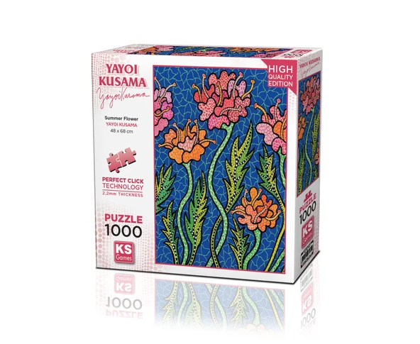 TOYZ DÜKKANIM KS Puzzle 1000 Parça Yayoi Kusama Summer Flowers Kız Erkek Çocuk Oyuncak Eğitici Oyuncaklar ürün görseli 1