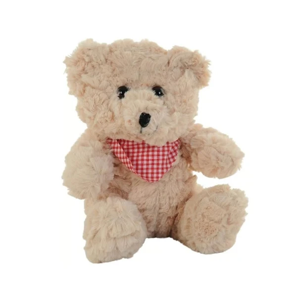 TOYZ DÜKKANIM 78754 Peluş 22cm Fularlı Atkılı Ayı Kız Erkek Çocuk Oyuncak Eğitici Oyuncaklar ürün görseli 1