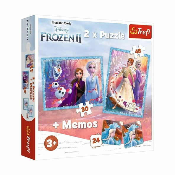 TOYZ DÜKKANIM PUZZLE-90814 2IN1 Frozen II Çocuk Puzzle Kız Erkek Çocuk Oyuncak Eğitici Oyuncaklar ürün görseli 1